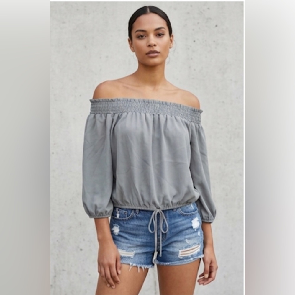 Streetwear society | NWT off the shoulder cropped top | size L